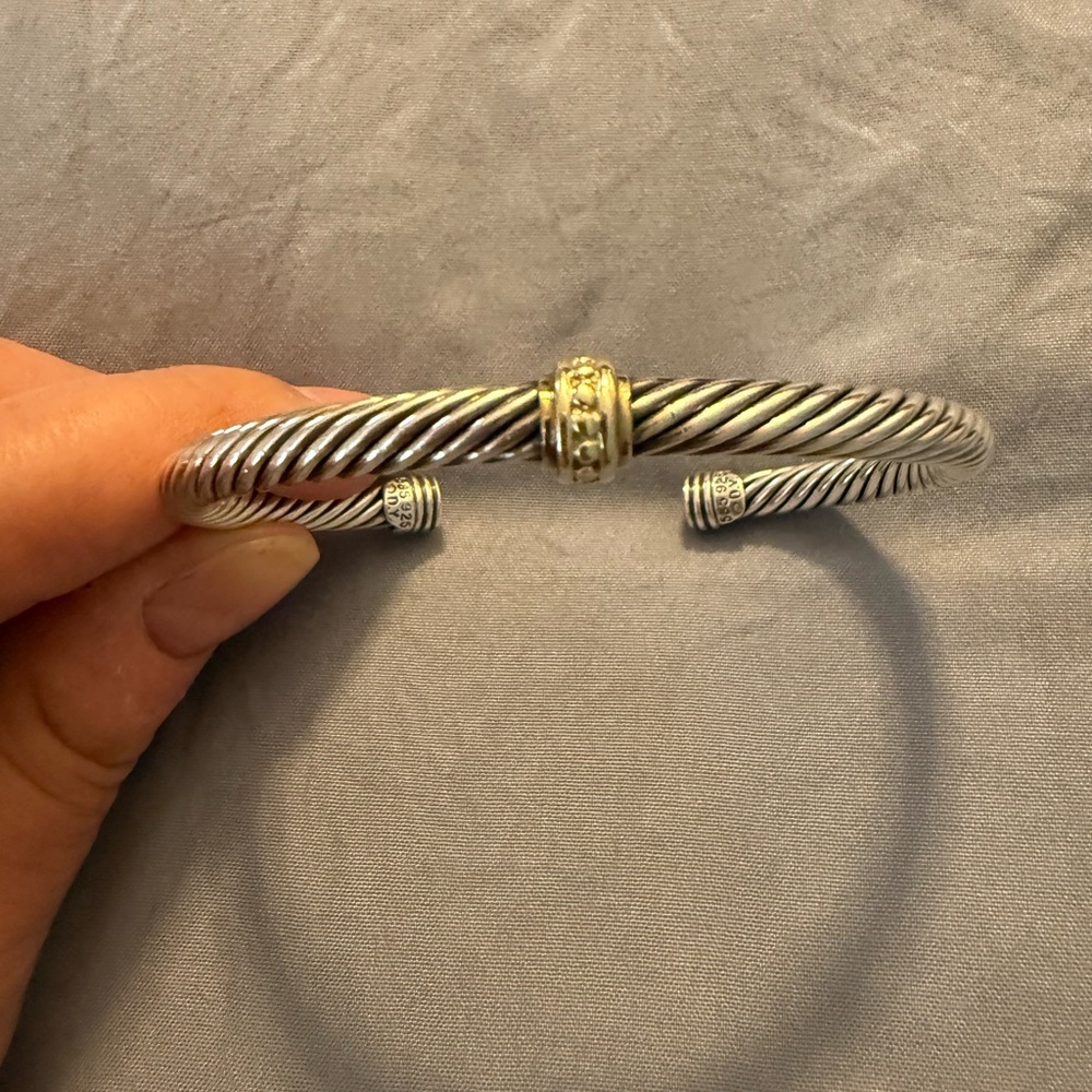 David Yurman Silver and Gold Bracelet